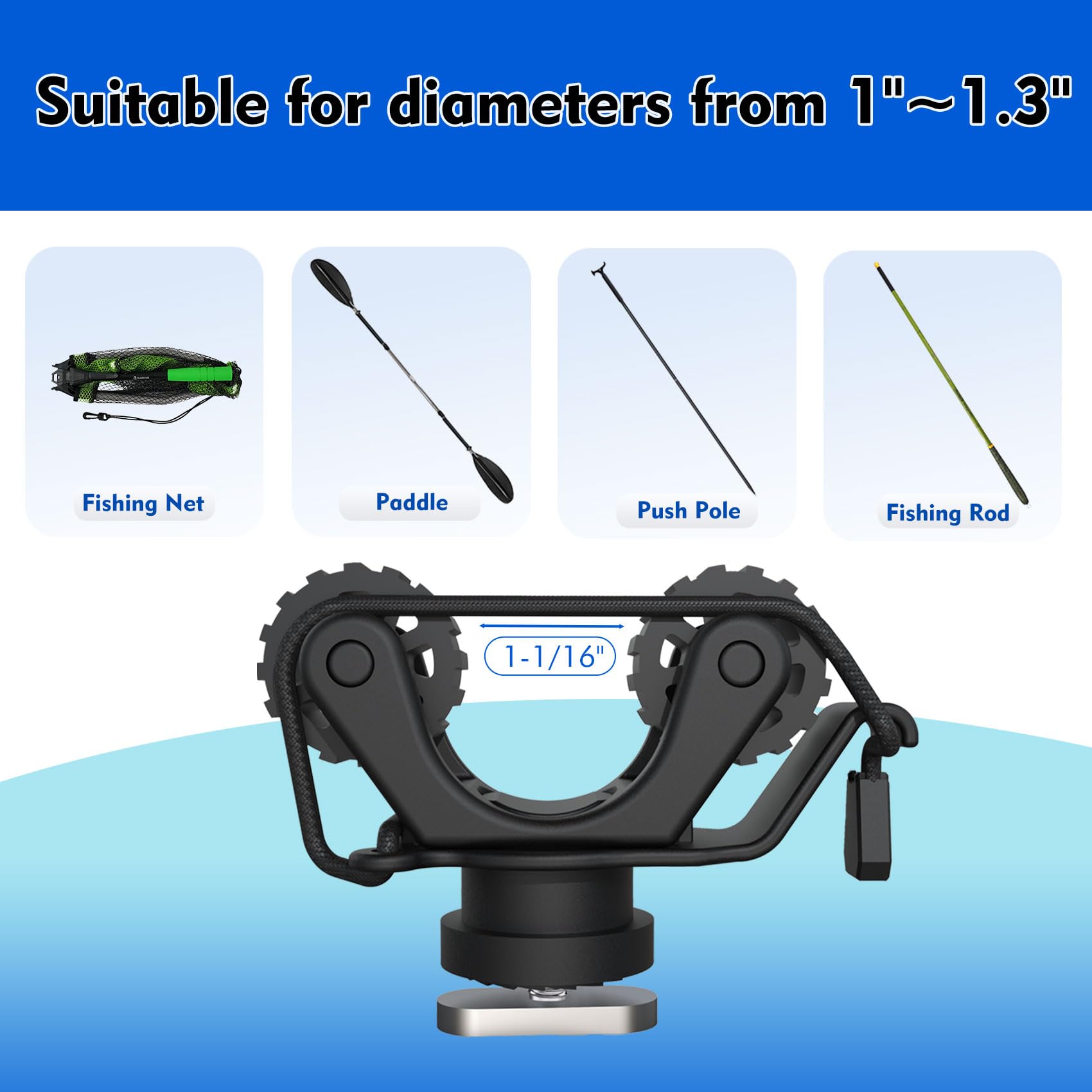 Kayak Rail Paddle Holder Kayak - Fishing Kayak Rod Holder 评论和价格