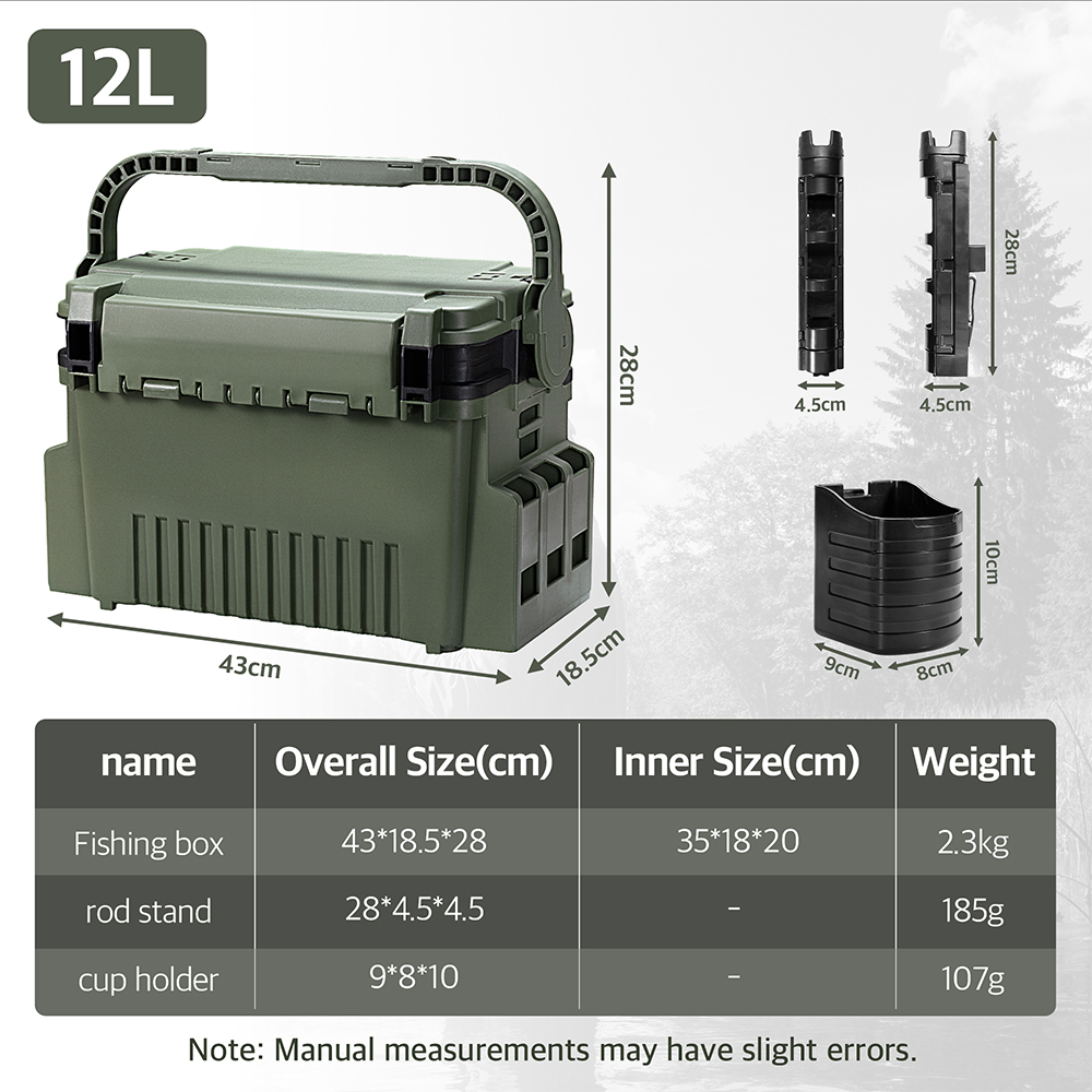 Hunthouse 12L Large Fishing Ta - Fishing Kayak Crate 评论和价格